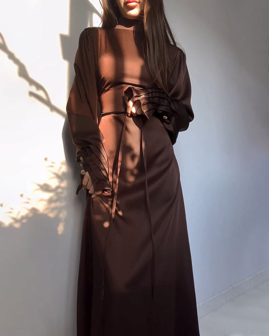 Daphne | Pleated Cuff Elegance Dress