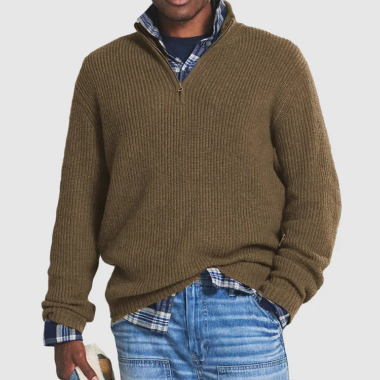 Oliver | Cashmere Casual Zip Sweater