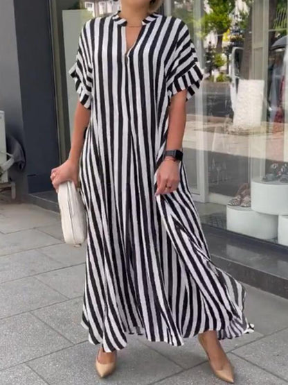 Liora | Striped Shirt Dress