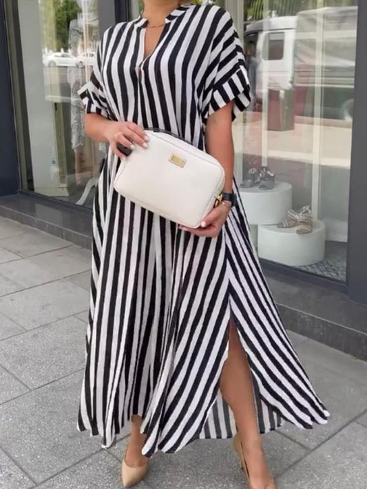 Liora | Striped Shirt Dress
